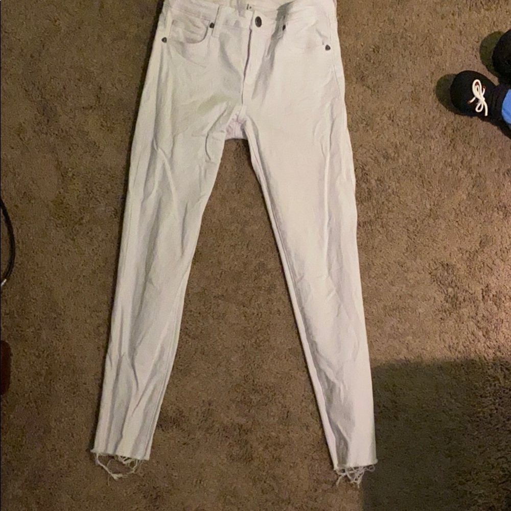 white kut skinny jeans